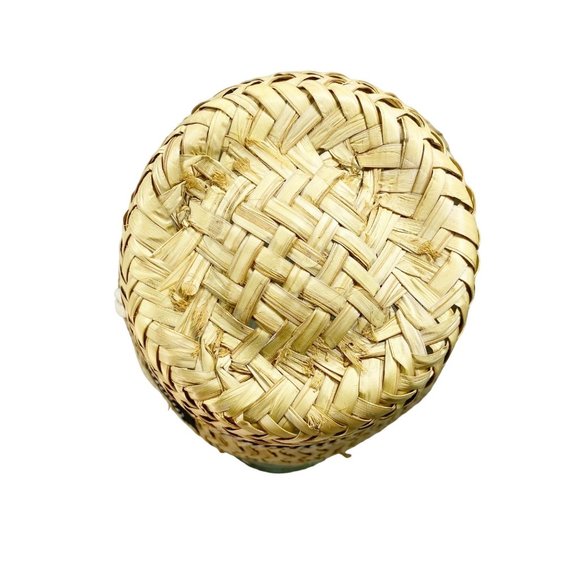 Tan Straw Handmade Bucket Hat OS - Picture 7 of 15